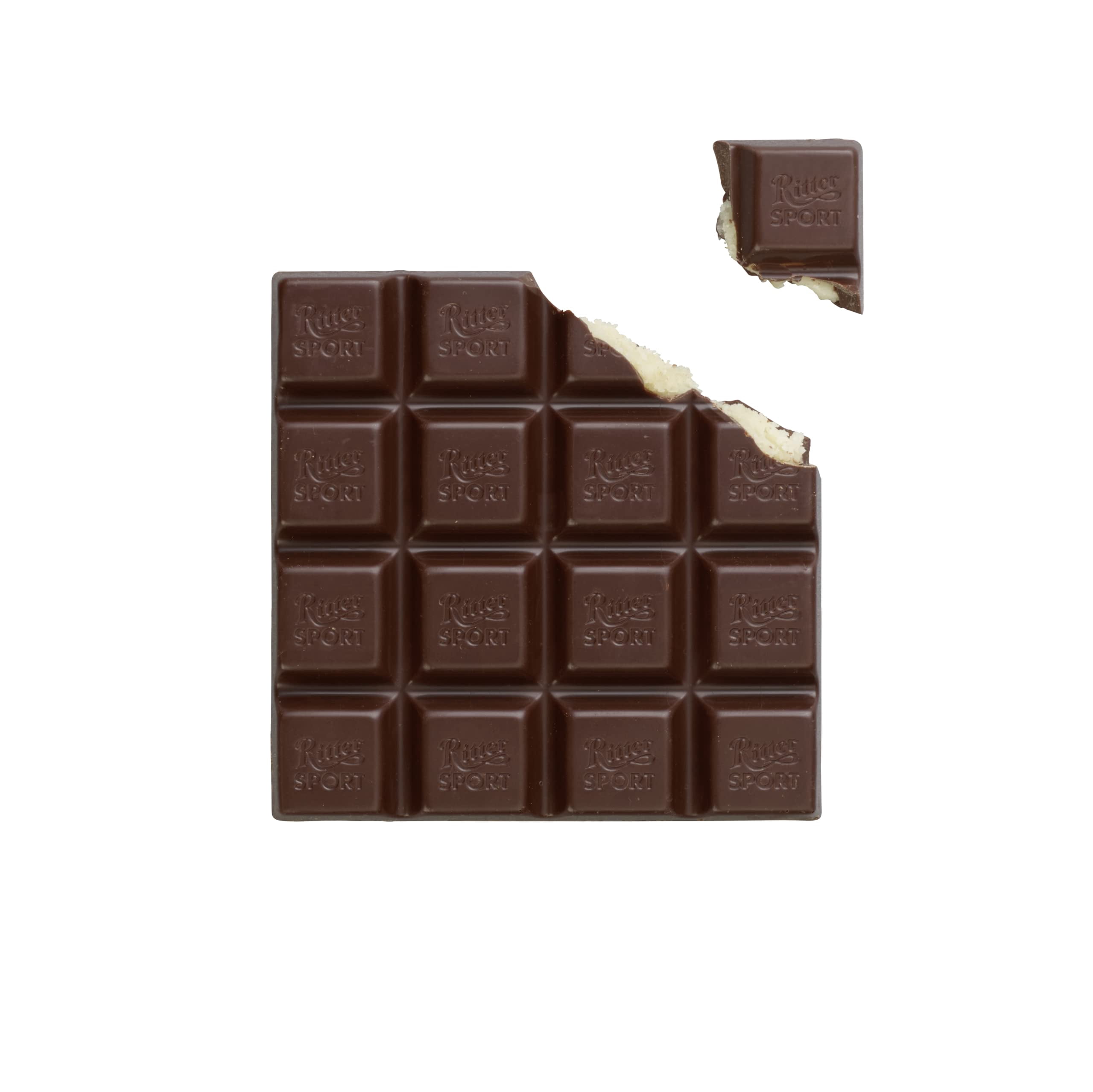 Ritter Sport Bars, Dark Chocolate with Marzipan, 3.5 Ounce (Pack of 12)
