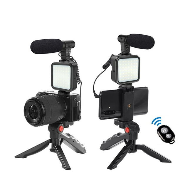 Portable Vlogging Kit Video Making Equipment With Tripod Control For SLR Camera Smartphone Photography ,Easy to Use