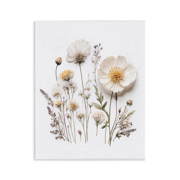 Pressed Bathroom Botanicals Wall Plaque Art, design by Lettered and Lined