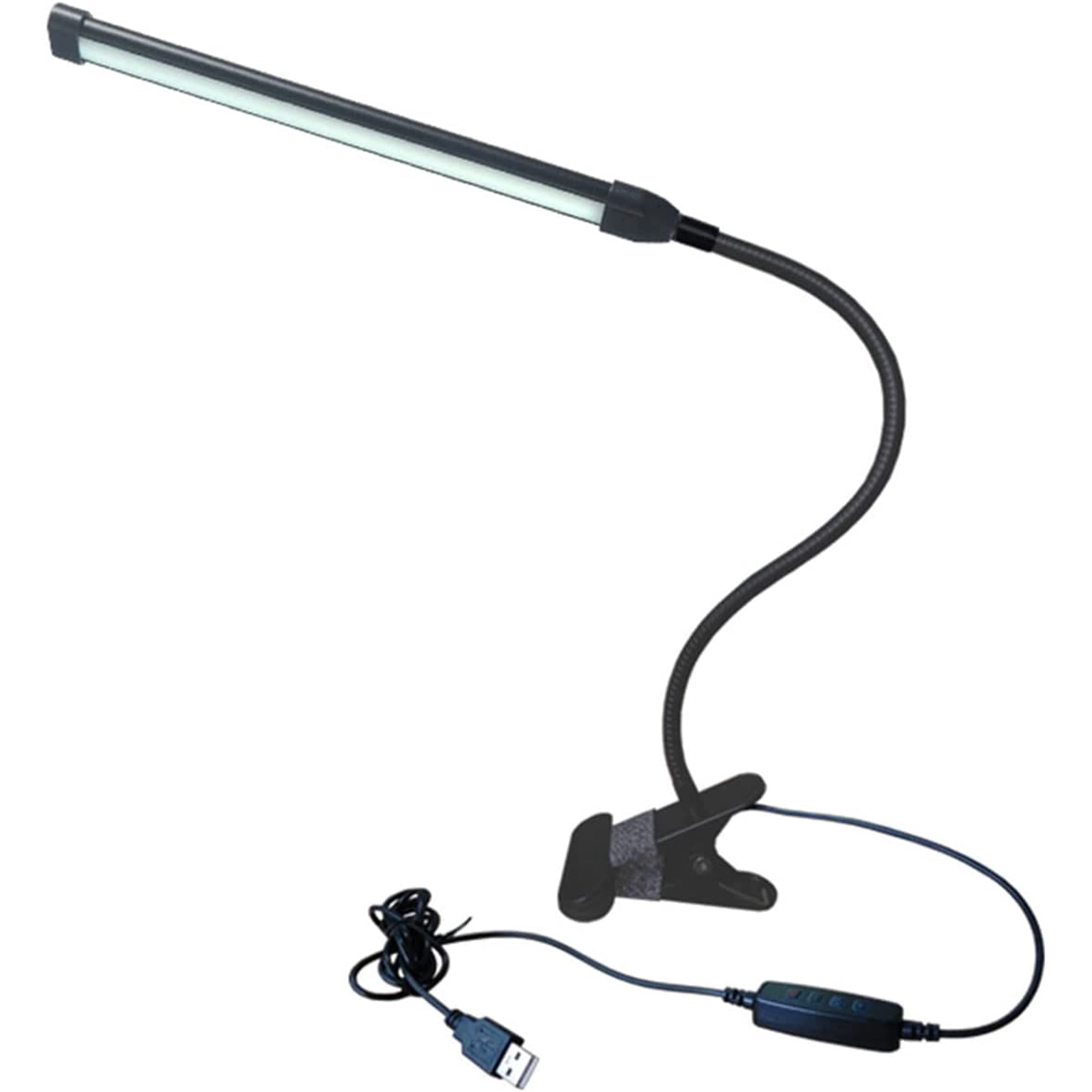 LINLIN LED Desk Lamp Eye-caringTable Lamp with USB Charging Port 3 Light Modes Clip-on Table Lamp Bedside Reading Lamps for Office/Study/Bedroom