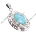 thumbnail image 5 of Natural Large Oval Green Amazonite Stone 925 Sterling Silver Design Pendant Gift Jewelry for Her, 5 of 5