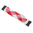 thumbnail image 2 of Correa elástica para reloj Bling Bling Redmi Watch 2 de nailon tejido rojo y blanco, 2 of 12
