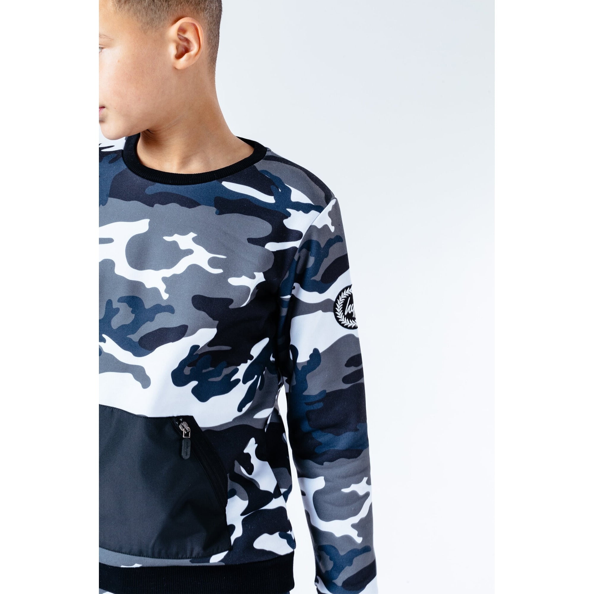 girls camo jumper