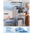 thumbnail image 5 of VEVOR Commercial Ice Cream Machine, 20-28L/H Yield, 2200W 3-Flavor Freestanding Soft Serve Ice Cream Maker with 2 x 6L Hoppers & Hopper Agitation, Pre-Cooling Self-Cleaning for Snack Dessert Shops, 5 of 9