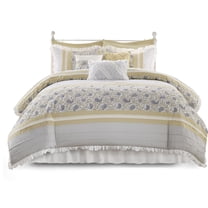 Gracie Mills Singleton 9-Piece Cotton Percale Comforter Set with Paisley Print - GRACE-87
