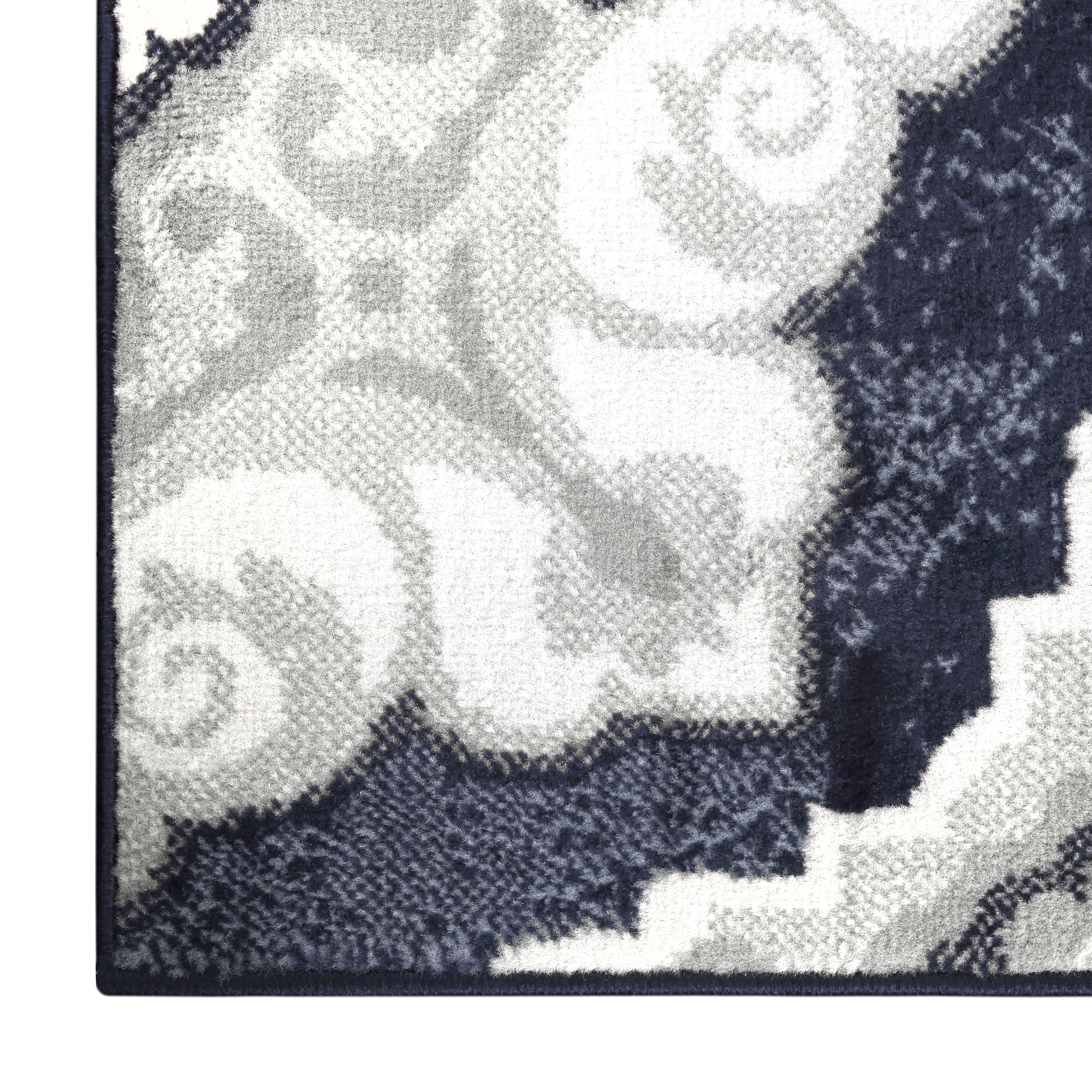 Home Dynamix Tremont Salem Transitional Medallion Area Rug, Navy Blue/Ivory, 7'10"x10'5"