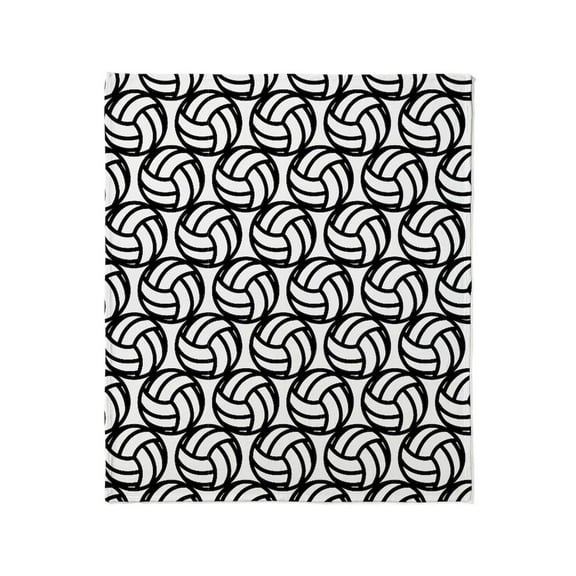 CafePress - Volleyball Pattern Throw Blanket - Soft Fleece Throw Blanket, 50"x60" for All Ages