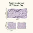 thumbnail image 7 of (2 pack) Conair Microfiber Spa Headwrap and Wristband Set for Face Care and Beauty Routines, 7 of 7