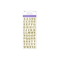 thumbnail image 4 of Gem Studded Alphabet Stickers - Gold Colored Adhesive Small Letter Stickers for Cardmaking, Scrapbooking, Crafts - 0.5 Inches - 55 Pieces, 4 of 4
