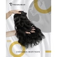 thumbnail image 3 of Body Wave Bundles Human Hair 12A Human Hair Bundles 16 18 20 Inch Brazilian Virgin Hair Extensions 100% Unprocessed Bundles Human Hair Body Wave 3 Bundles Natural Color, 3 of 6
