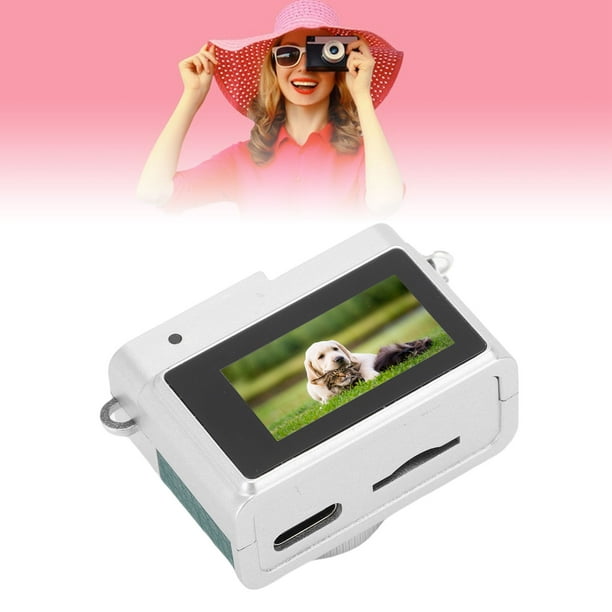 Mini Cámara De Llavero, Cámara De 32 GB Retro Micro Digital Con Pantalla De Color De 0.96 Pulgadas, 1080p 2MP Regector De Video De Bolsillo Compacto Con Luz LED, 6 Filtros Para