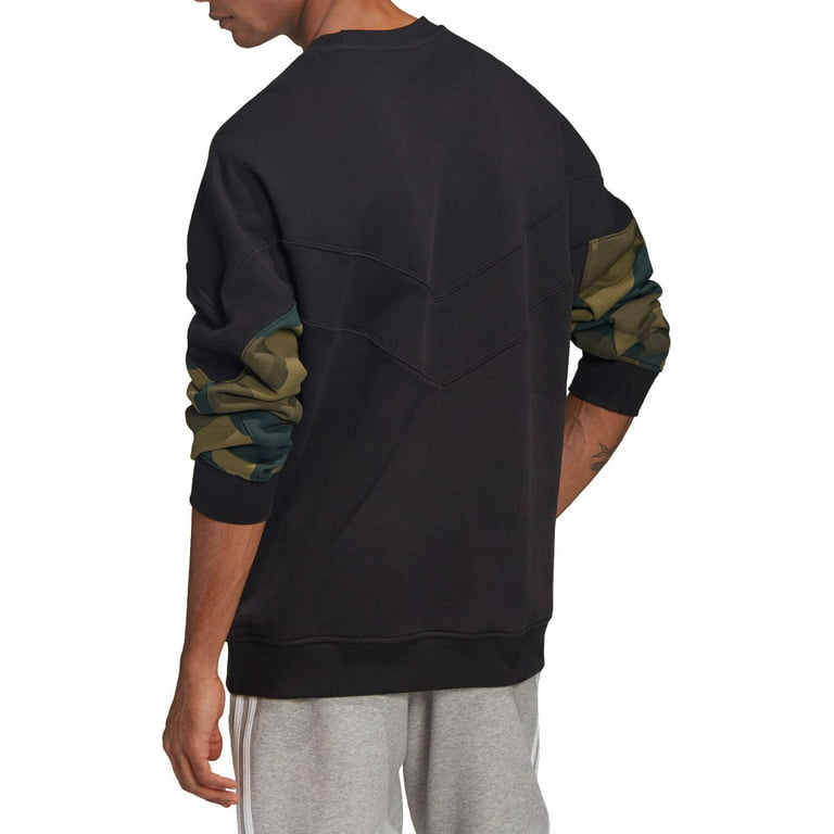Etablering sådan form adidas Originals Men's Camo Crewneck Sweatshirt, Black, XXL - Walmart.com