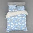 thumbnail image 2 of Ambesonne Cartoon Bedding Set 3 Pcs, Mythical Creatures Jump, Twin, Sky Blue Multicolor, 2 of 3