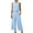 Light Blue, variant on Mgmyaa Womens Summer 2 Piece Outfits Linen Crop Tank Tops Lounge Matching Sets & Long Track Pants Tracksuits
