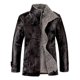 thumbnail image 1 of Large size genuine leather men's jacket autumn and winter lapel fur coat dad's fur jacket, 1 of 3