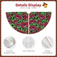 thumbnail image 3 of Sikiie Graffiti Tape Nativity Christmas Tree Skirt, Jesus Christian Winter Holiday Tree Mat Decoration(30-48IN)36", 3 of 6
