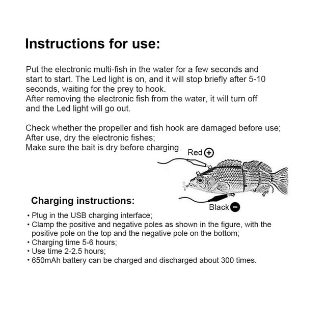 Electric Bait Swimming Robotic Segment Fishing Lure USB Charging Swim Bait