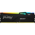 thumbnail image 2 of Kingston FURY Beast RGB - DDR5 - module - 16 GB - DIMM 288-pin - 5600 MT/s / PC5-44800 - CL36 - 1.25 V - unbuffered - on-die ECC - black, 2 of 2