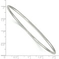 thumbnail image 3 of 925 Sterling Silver 2mm Slip On Bangle Bracelet, 3 of 8