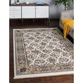 thumbnail image 2 of Unique Loom Narenj Textured Repeat Design Rug 10' x 13' Rectangle Ivory/Tan, 2 of 10