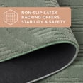 thumbnail image 6 of TOWN & COUNTRY EVERYDAY Lane Painterly Wave Soft Felt Everwash®, Machine Washable Area Rug with Non-Slip Backing, Modern Rug, Sage Green, 1'7"x7'2", 6 of 10