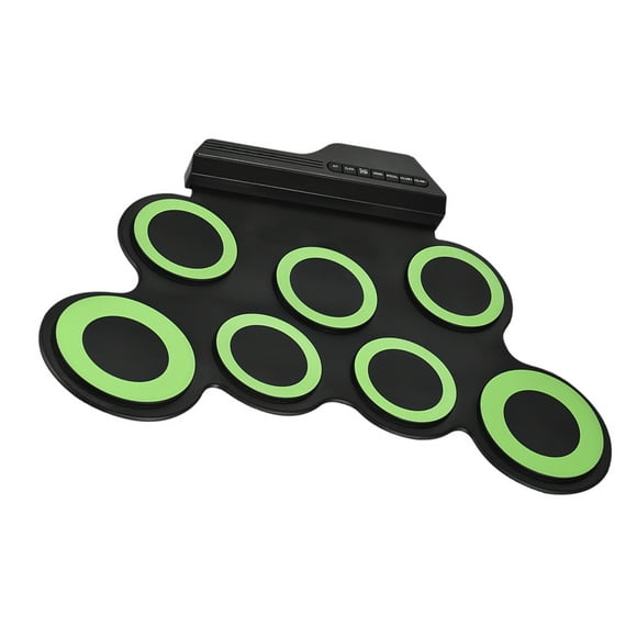 Electronic Drum,Silicon Drum Pads Roll Drum 7 Silicon Drum Kids With Drumsticks Drum Kit 7 Kit 7 Silicon Usb Powered With Size Portable Roll Drum Pads Usb 3.5mm Audio Cable Drumsticks Pedals 3.5mm
