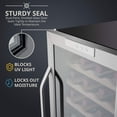 thumbnail image 4 of IVATION 28-Bottle Compressor Wine Cooler Refrigerator with Lock, Silver, 4 of 8