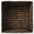 thumbnail image 6 of Casafield 13" x 13" Water Hyacinth Storage Baskets, Espresso - Set of 4 Collapsible Cube Organizers, Woven Bins for Bathroom, Bedroom, Laundry, Pantry, Shelves, 6 of 7