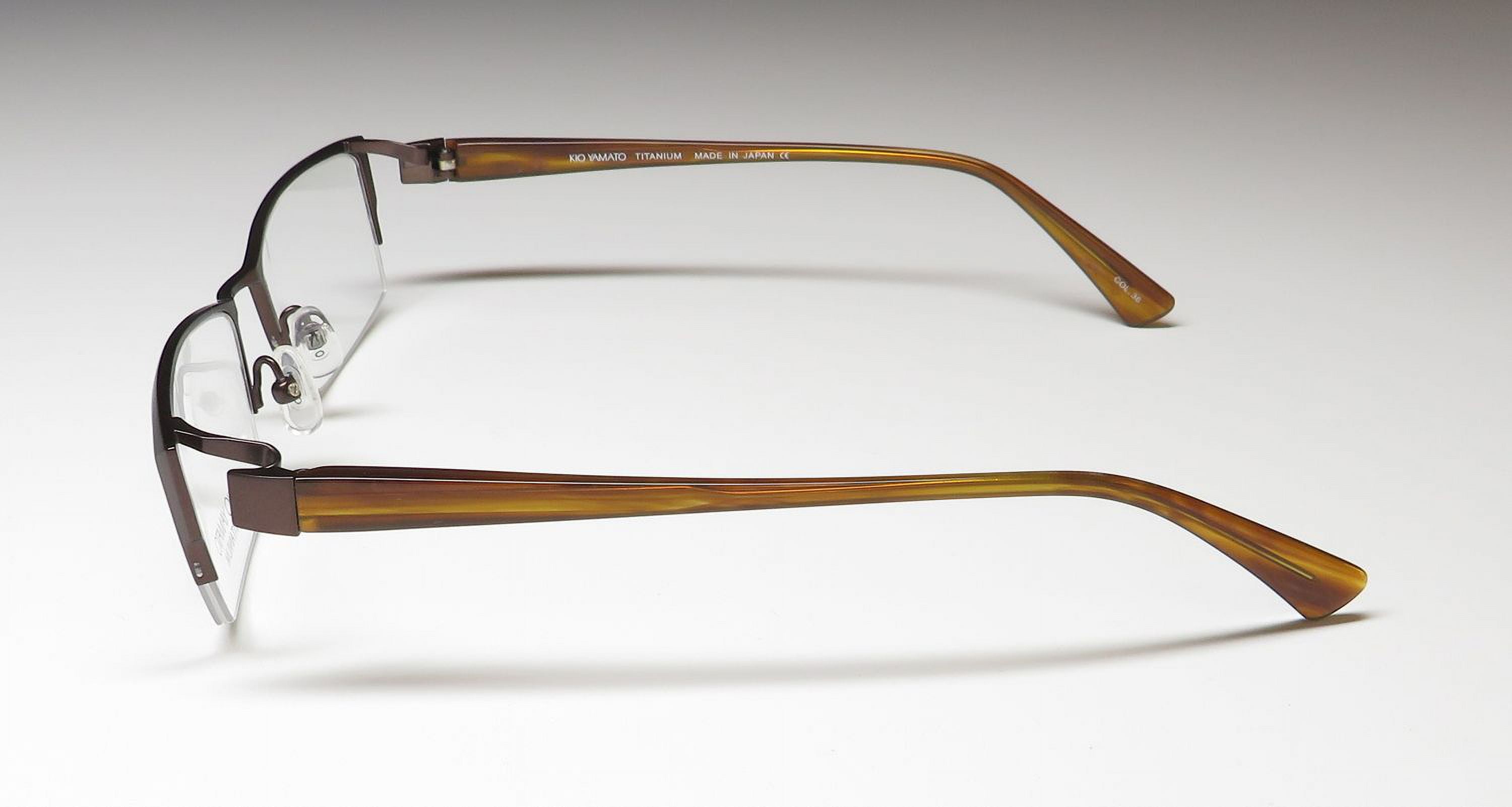 KIO YAMATO KT-254 TITANIUM LIGHTWEIGHT HALF-RIMLESS JAPAN