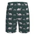 thumbnail image 6 of Naloa Turtle Chrysanthemum Men's Beach Shorts, Surfing shorts, Swim trunks, Quick Dry Swim Trunks for Surfing Beach Fun - 3X-Large, 6 of 9