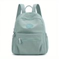 thumbnail image 3 of New Solid Aqua Blue Black Large-capacity Nylon Fashion Backpack, 3 of 5