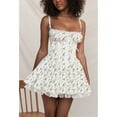 thumbnail image 2 of Eternatastic Women's Lace Mini Corset Dress Sleeveless Square Neck Bustier A-line Dresses, 2 of 8