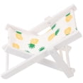 thumbnail image 1 of HEALEEP 1Set Nautical Style Chairs Model Decor White Wood Cloth Lightweight Foldable For Living Room Bedroom Study, 1 of 6