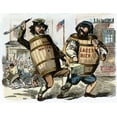 thumbnail image 1 of Cartoon: Know-Nothing, C1850. American Cartoon Supporting The Know-Nothing Charge That Irish And German Immigrants Were Stealing American, 1 of 1