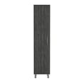 thumbnail image 3 of Tall Narrow Cabinet with 5 Shelves, 3 Broom Hooks and Metal Parts - Offer Convenient Home Storage, 3 of 4