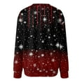 thumbnail image 4 of adviicd Christmas Cardigan Sweater for Women Open Front Holiday Graphic Funny Cute Long Sleeve Xmas Outfit 2025 Fashion (Wine, M), 4 of 6