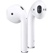 Restored Apple AirPods 2nd Generation Wireless Ear Buds, Bluetooth Headphones with Lightning Charging Case Included, Over 24 Hours of Battery Life, Effortless Setup for iPhone