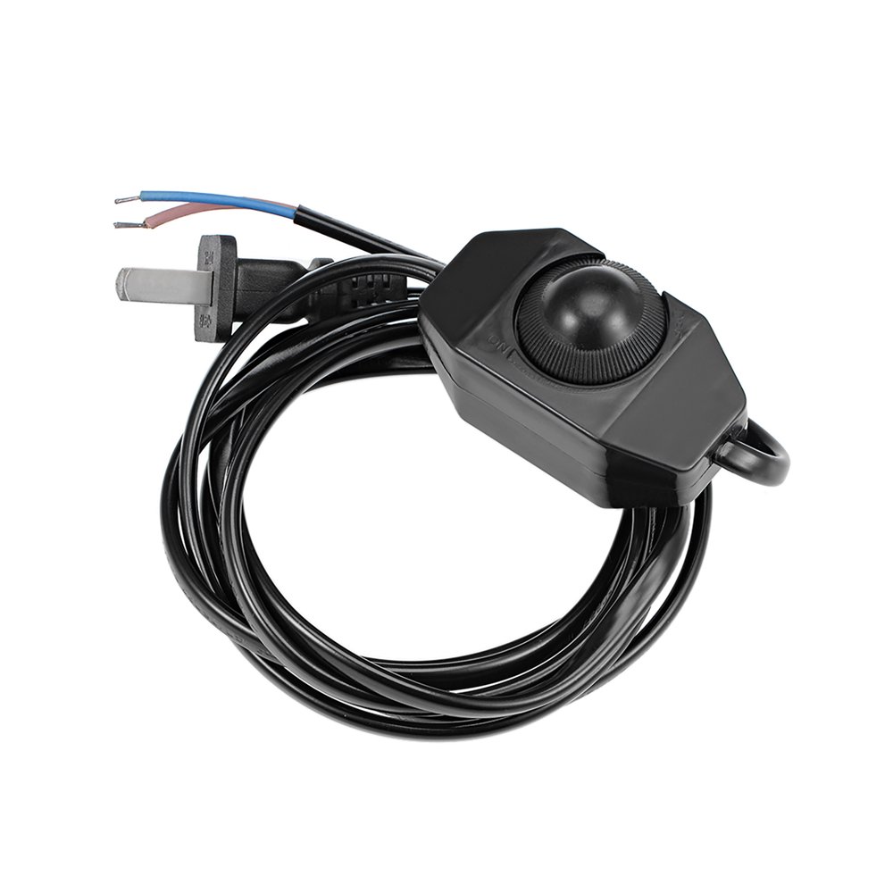 Rotary Cord Switch, AC 250V Slide Control Lamp Dimmer 100Watt with 6