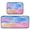 Tie-dye Clouds Pattern, variant on 2-Piece Kitchen Rugs Set Non-Slip Mats Carpet Floor for Kitchen, Bathroom (19.7"x27.6" & 19.7"x47.2") Small Colors Shapes