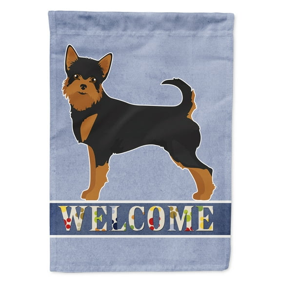 Black and Tan Chorkie Welcome Garden Flag