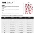 thumbnail image 4 of Daiia Hand Drawn Strawberry Mens Woven Stretch Pajama Short,Short Pajama Pants-4X-Large, 4 of 7