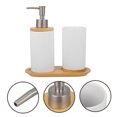 thumbnail image 5 of Niceauty 1 Set of Bathroom Accessories Set Bathroom Cup and Soap Dispenser White, 5 of 6