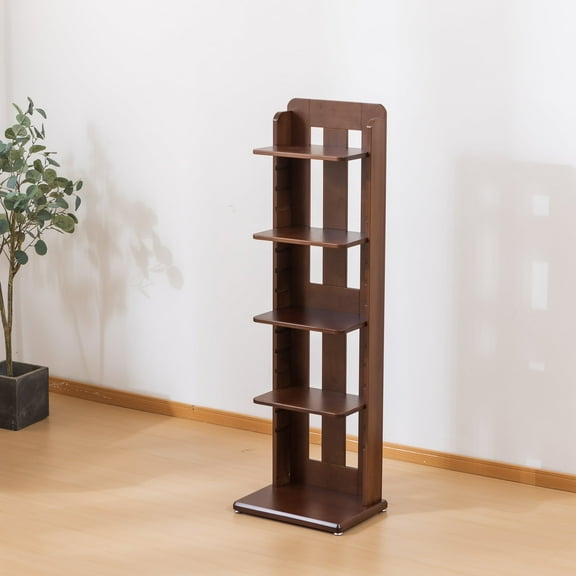 BALANBO Eco-Safe Kids Bookshelf, 5-Tier 15.7" Bookcase with Adjustable Shelves for Kids Room