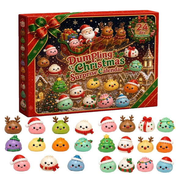 PYURTEP Christmas Advent Calendar 2026, 24 Days Squeeze Christmas Countdown Calendar, 24 Sensory Fidget Toys for Holiday Gift