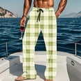 thumbnail image 6 of qolati Plaid Pajama Pants Men Soft Mens Pajama Bottoms Sleepwear Unisex Women Drawstring Sleep Lounge Pjs Pants with PocketsMulticolorS, 6 of 9