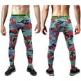 thumbnail image 4 of Deportivos Medias Del Estiramiento De Camuflaje De Los Hombres Altos De Elasticidad Pantalones De Color Naranja-s Sunnimix El deporte de los hombres pantalones ajustados, 4 of 8