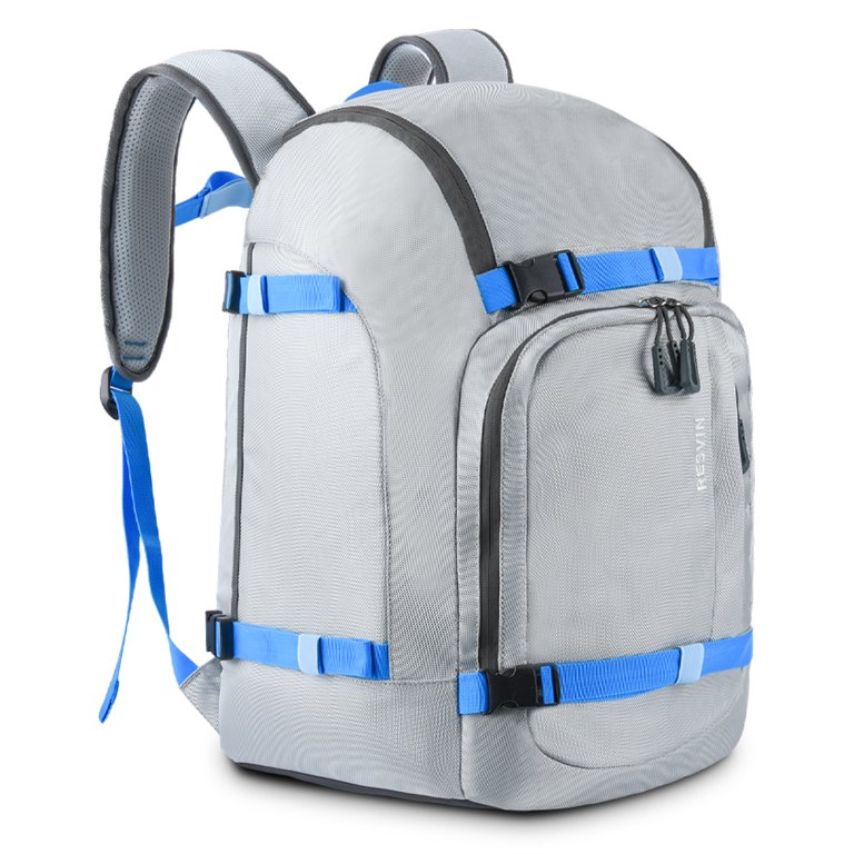 Ski Boot Bag Gray Ski and Snowboard Boots Travel Backpack  display picture 3