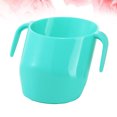 thumbnail image 4 of Vaso de entrenamiento para niños, portátil, con doble asa y boca oblicua (verde, 200 ml), 4 of 8