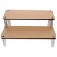 thumbnail image 4 of Wooden Riser Display Shelf Multi-Tier Organizer For Cosmetics Khaki Strong Display 1Set, 4 of 4