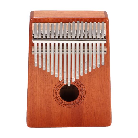 Sidaley Piano de dedo de portátil pequeño Kalimba de 17 teclas Cables de audio/vídeo